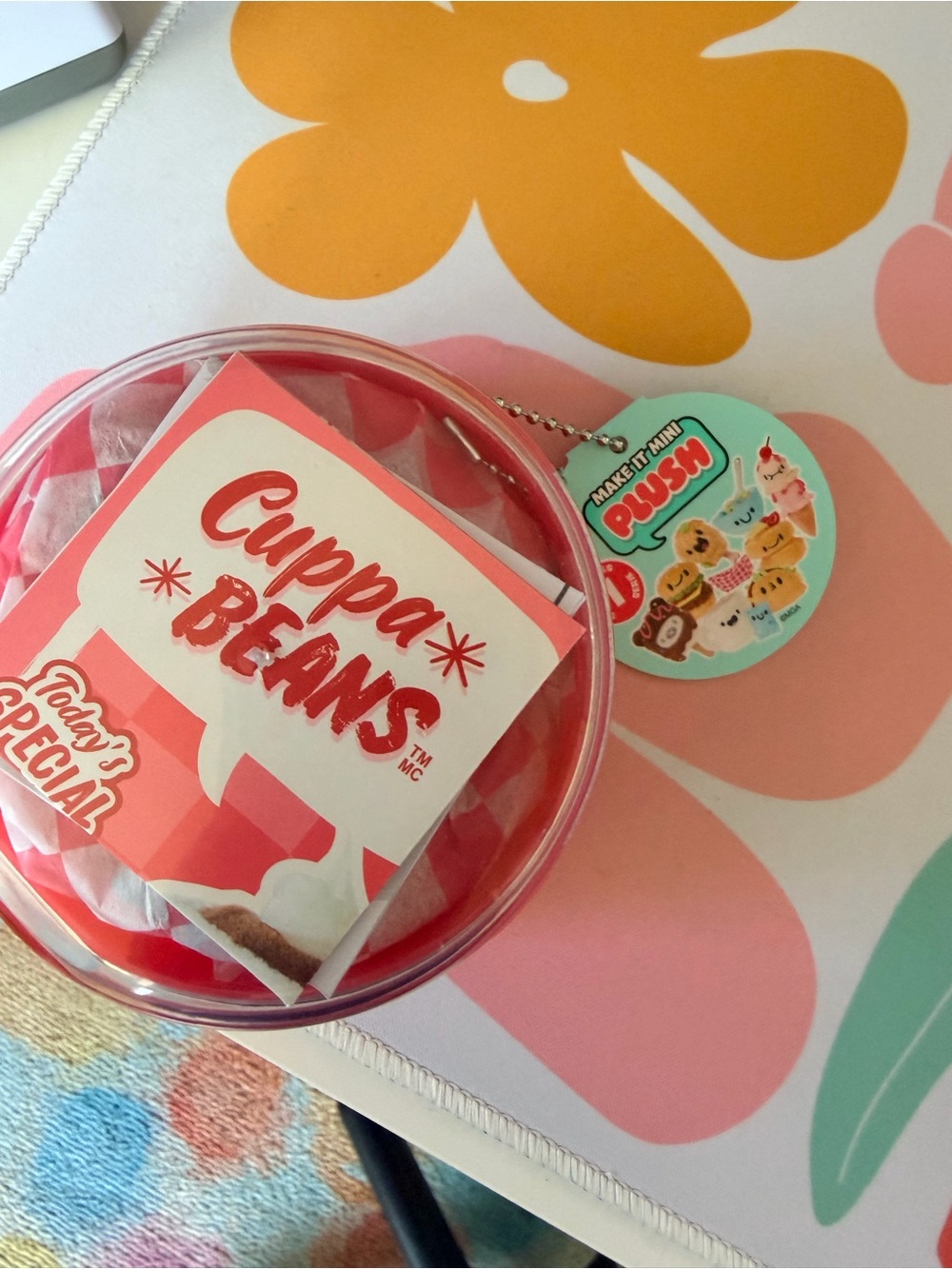 Cuppa Beans Plush Toy - Pink